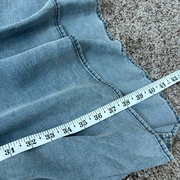 NWT Entro Women’s Sawyer Denim Shirt Dress Sz 1X Chambray Comfy Travel - Picture 8 of 15